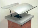 Kamindach 70 x 67 cm, Kaminabdeckung aus Edelstahl V2A