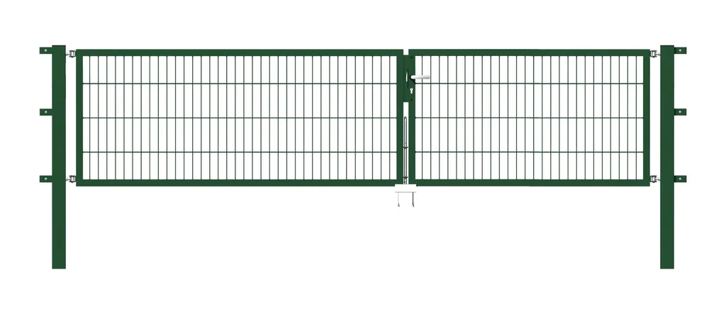 Doppeltor Flexo mit Zubehör, grün, Breite 350 cm, Höhe 100 cm, PF: 80x80 cm
