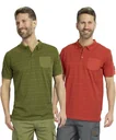 Poloshirt gemustert, Farbe rot, Gr.M