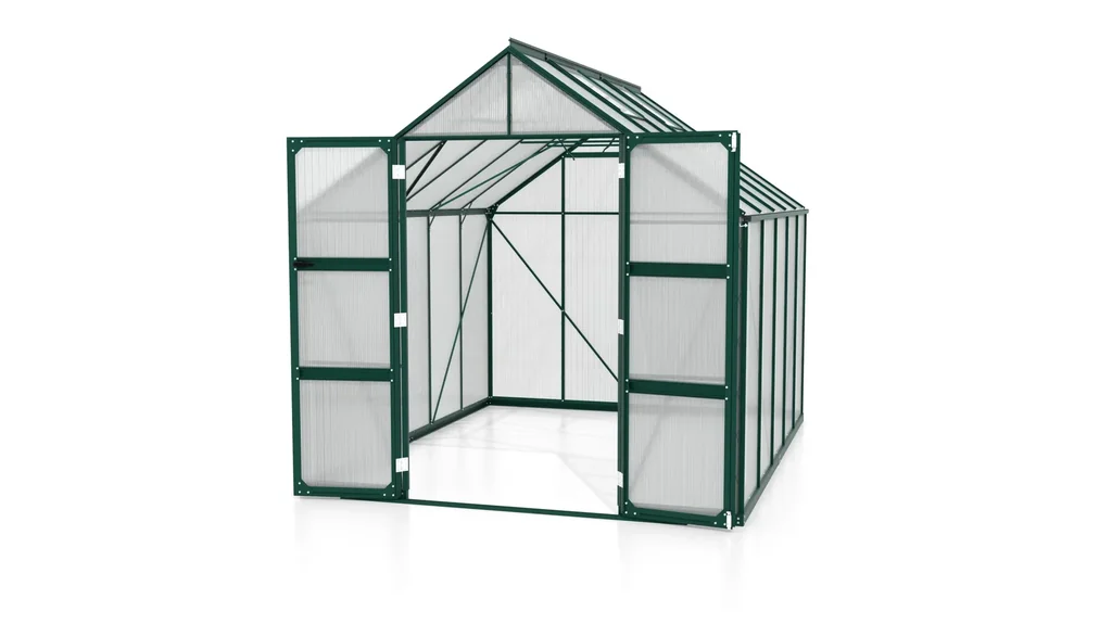 Gewächshaus Domus 8300 HKP 4 mm, Farbe smaragd