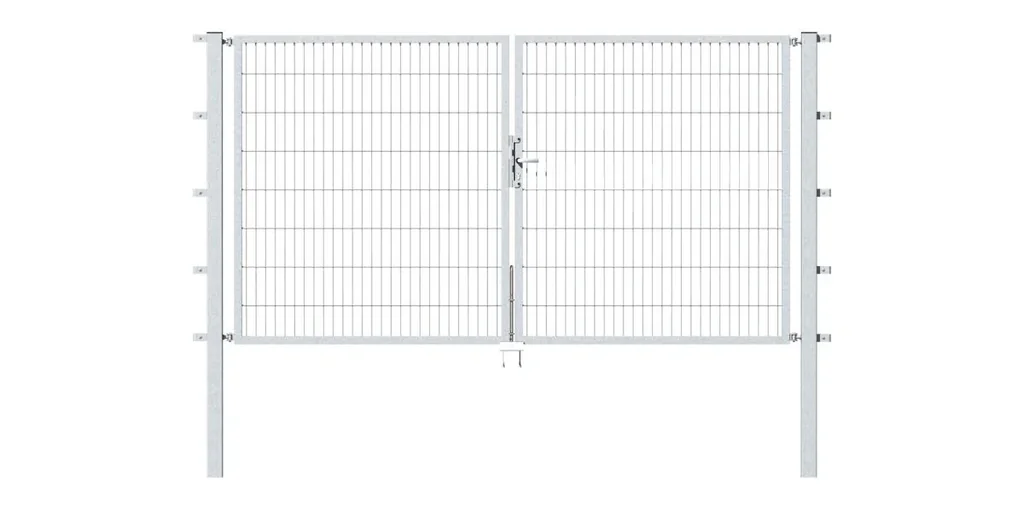 Doppeltor Flexo mit Zubehör, feuerverzinkt, Breite 350 cm, Höhe 120 cm, PF: 80x80 cm