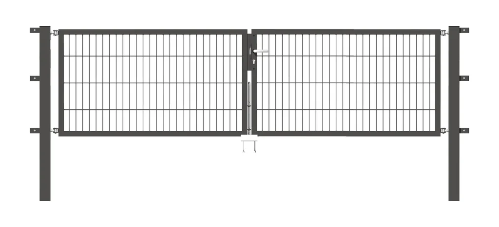 Doppeltor-Set Flexo inkl. Pfosten 3 x 1,2 m anthrazit