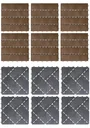Gartenplatten, Naturstein-Optik, 30 x 30 cm, 6er-Set