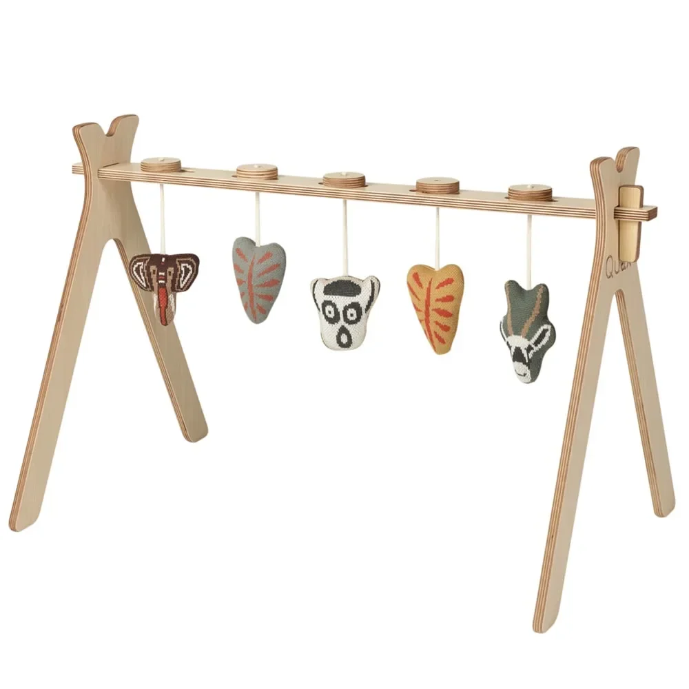 Quax Baby Spielbogen Holz mit Strickfiguren