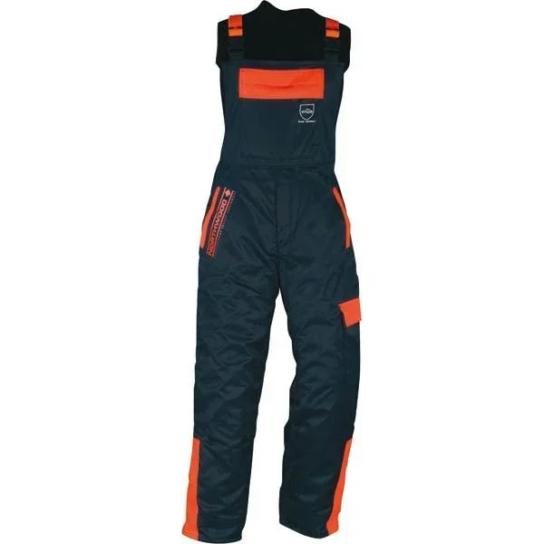 Schnittschutz Latzhose, schwarz, Gr. 52