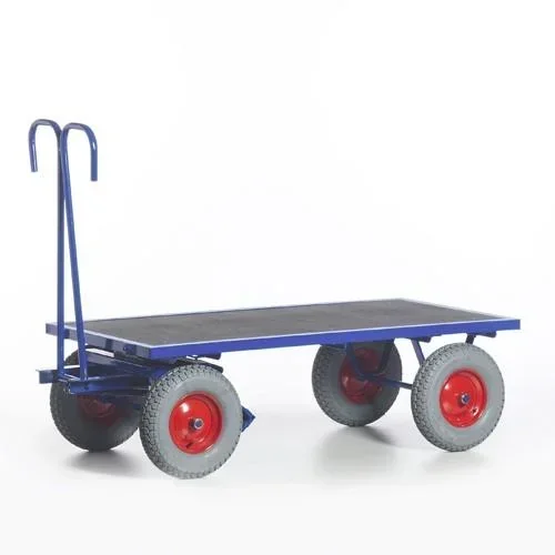 Handpritschenwagen, Traglast 700 kg, Ladefläche 1200 x 800 mm, Lufträder 260 x 85 mm