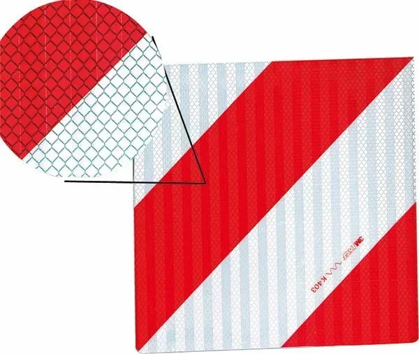 Warntafel, links-einseitig, aus Stahlblech