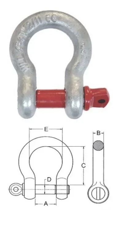 Schäkel - geschweift, 3,25 t