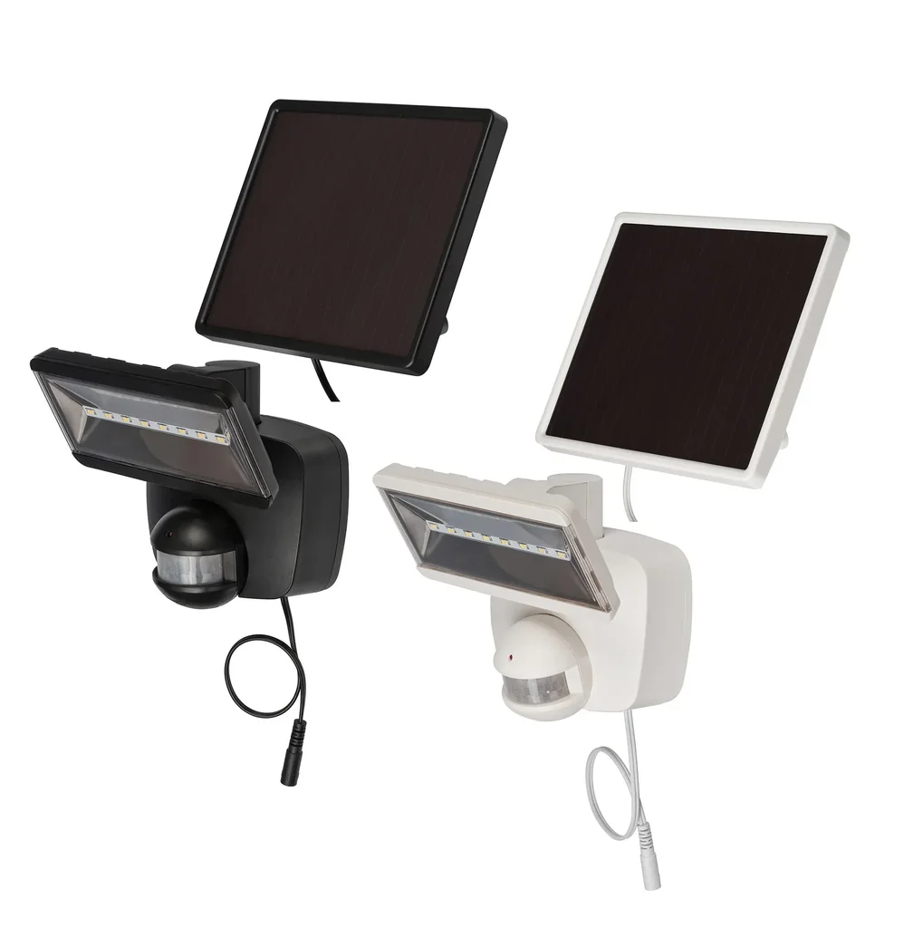 Solar LED Strahler "SOL 800 plus" mit Infrarot-Bewegungsmelder - IP44 in weiß