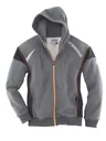 Sweatjacke, Farbe grau/schwarz, Gr.2XL