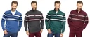 Pullover mit Streifen, Farbe port, Gr.2XL