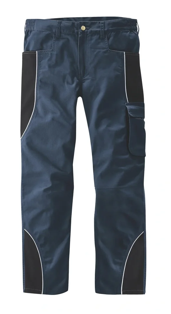Bundhose mit Reflektorpaspel, Farbe marine/schwarz, Gr.58