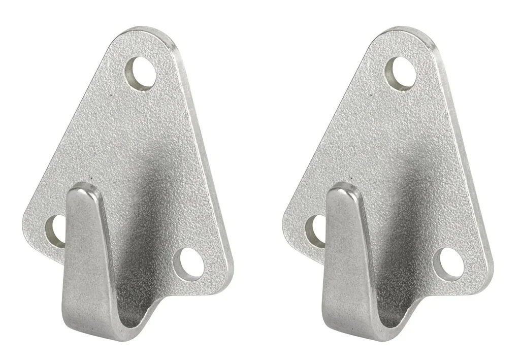 Hakenplatte 50 x 40 mm, 6 Stück