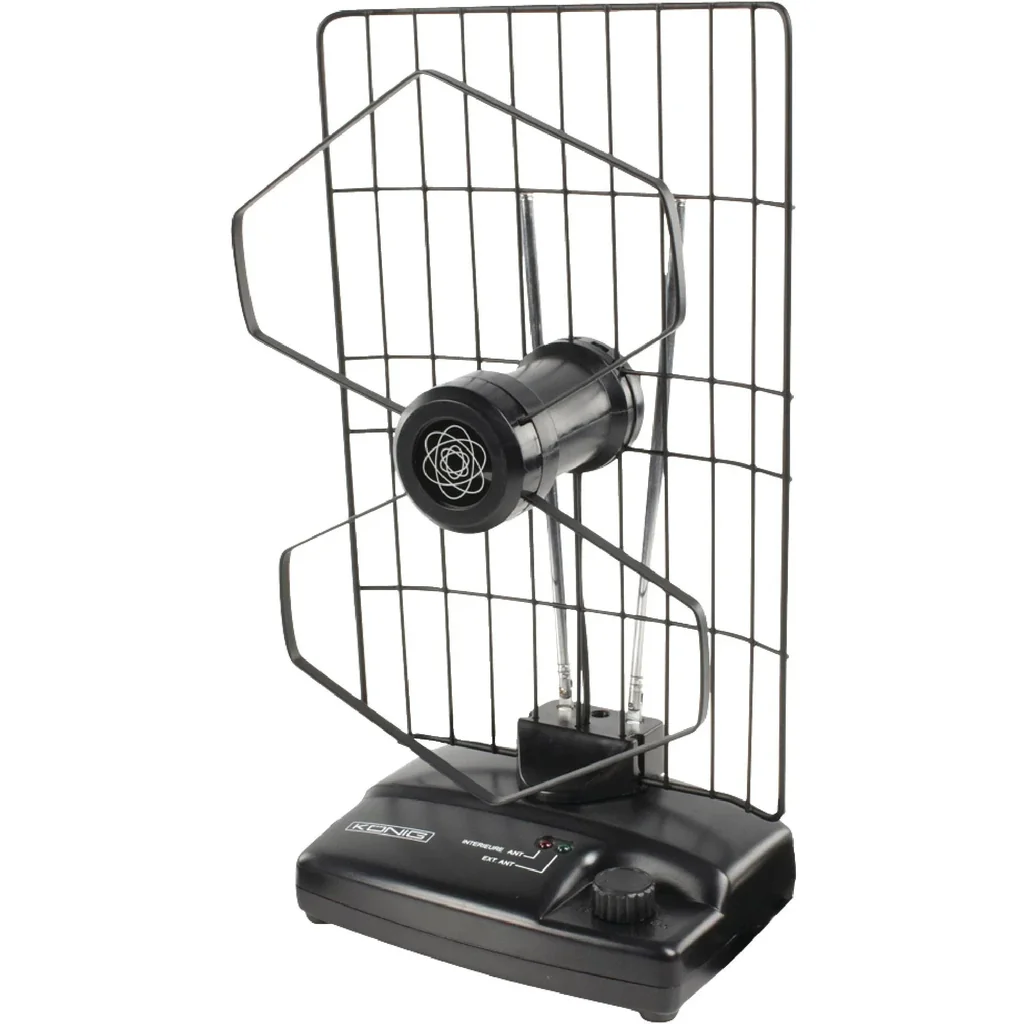Verstärkt Innen DVB-T/T2 - DAB+ Zimmerantenne mit Verstärker 27 dB FM / VHF / UHF
