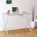 Schreibtisch Computertisch mit Schublade Spanplatte Metallrahmen 20 kg Belastbarkeit