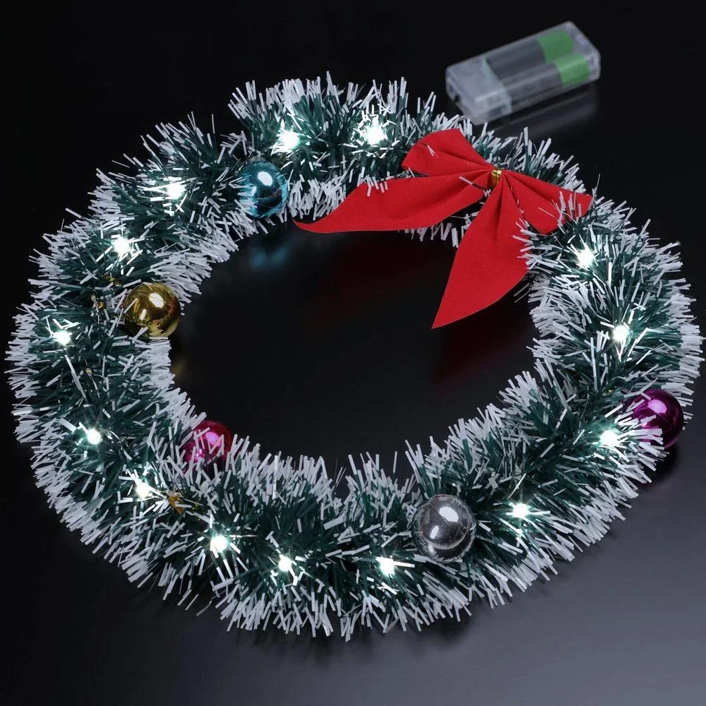 Weihnachtskranz - LED - Rot Ø32cm