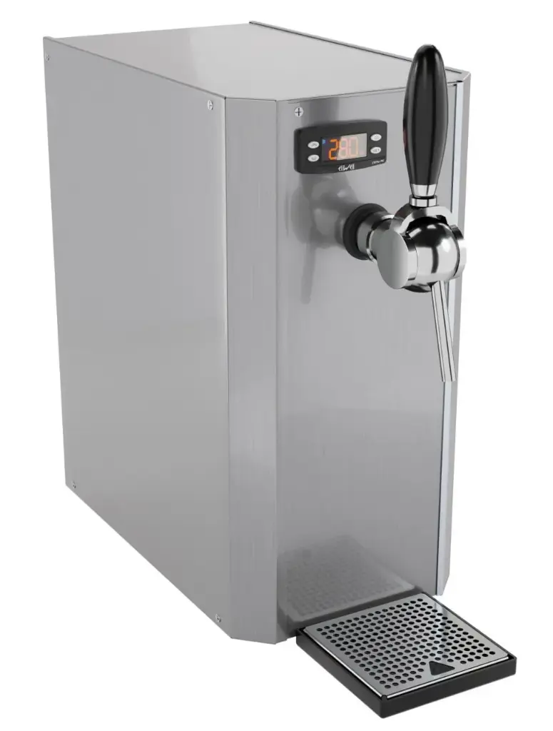 UBC Group Glühwein Spender Edelstahl mit Selbstansaugender Pumpe, 40 L/h, 220 V