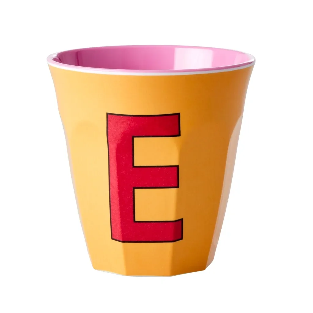 RICE Becher - E, 250 ml, Melamine, Farbe: Aprikose