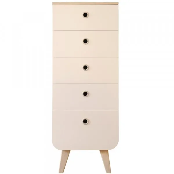 Laurette Chiffonier Kommode Zen, Farbe der Flächen: Rose poudre