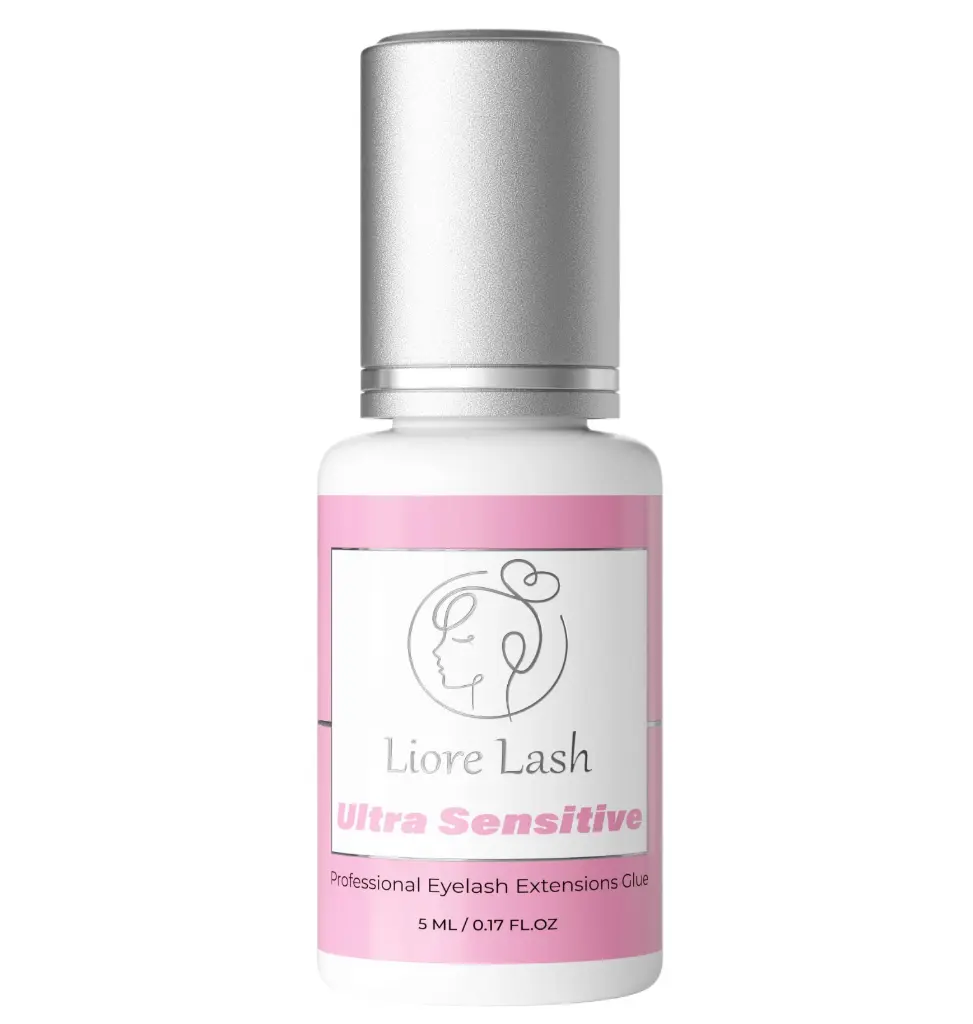 Ultra sensibles Wimpernkleber Liore Lash – Starker Halt Wimpernkleber, 3–4 Wochen Haltbarkeit, Kleber für Wimpernverlängerungen