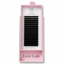 Liore Lash Wimpern für Verlängerungen, 16 Reihen, 0,05 mm, M-Curl, Längenmix 7-15 mm