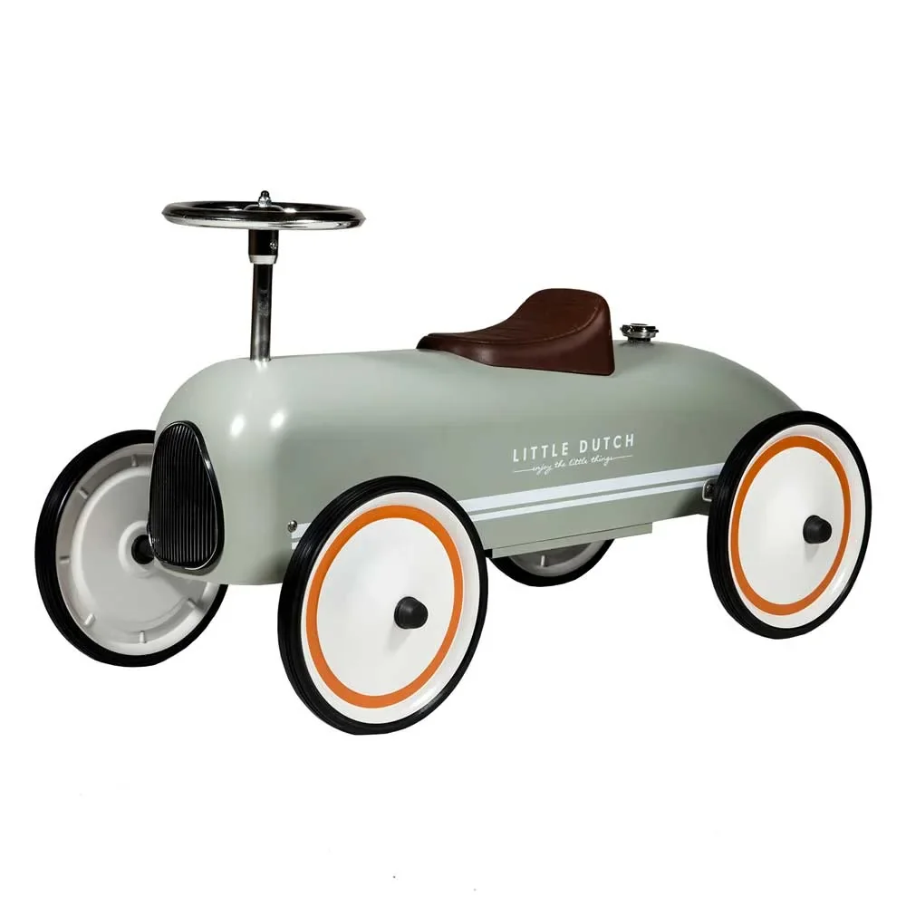 Little Dutch Retro Rutschauto oliv
