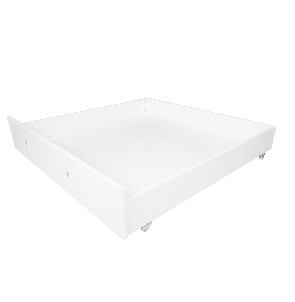 Alavya Home Schubkasten Set, 2 St.I 2er-Set Schublade aus massiver Kiefernholz I auf Rollen für Hausbett Kinderbett