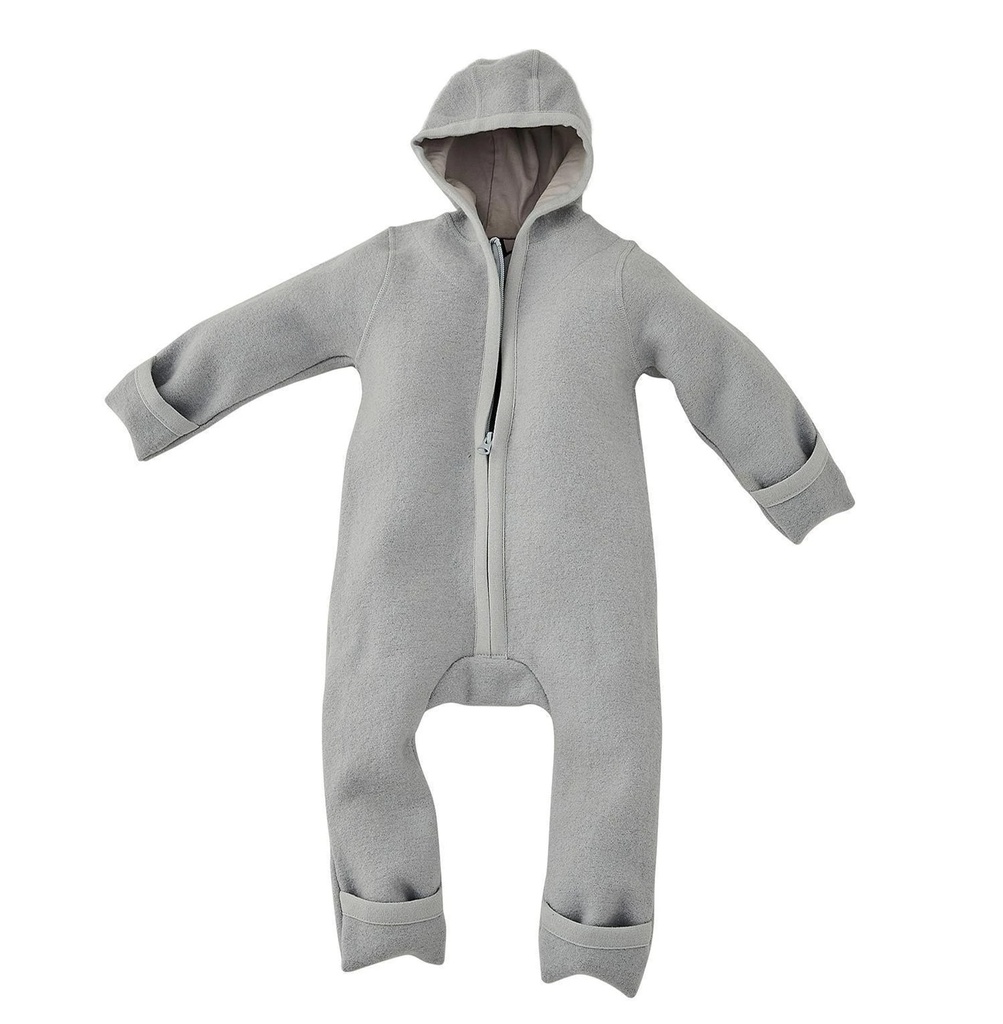 Alavya Home Walkoverall Bio-Schurwolle - Pastel Grau - 74/80