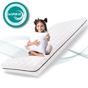Alavya Home Kindermatratze 80 x 180 cm COZY (Höhe 10 cm) Weiß - ohne Spannbettlaken