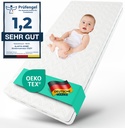 Alavya Home Babymatratze COZY BASIC 70x140x6 cm Kaltschaum, Mikrofaser - Weiß