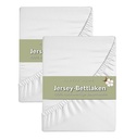 Alavya Home Spannbettlaken 60x120 cm Baumwolle - 2er-Set