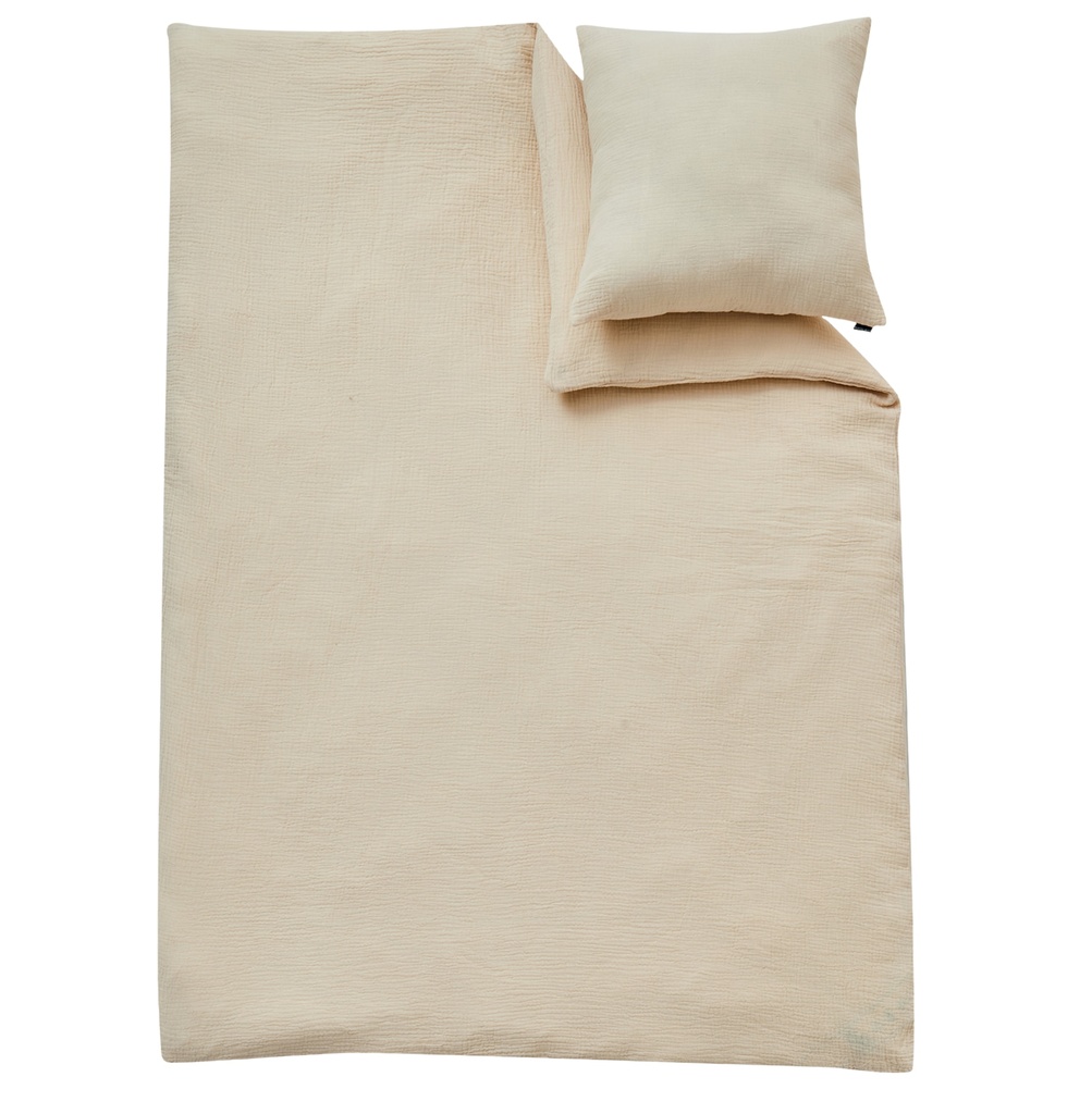 Alavya Home Kinderbettwäsche 135x100 cm Baumwolle - 2er-Set, Beige