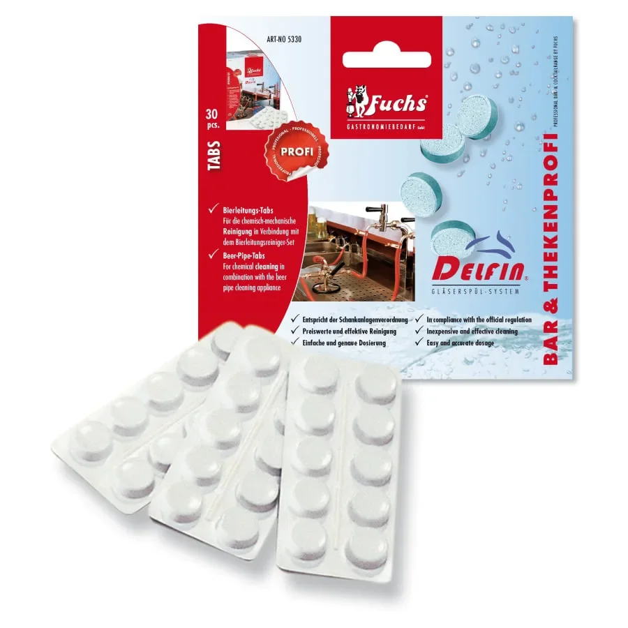 Reinigungsmittel, Reinigungstabs für Bierleitungsreiniger-Set - 30 Stck.