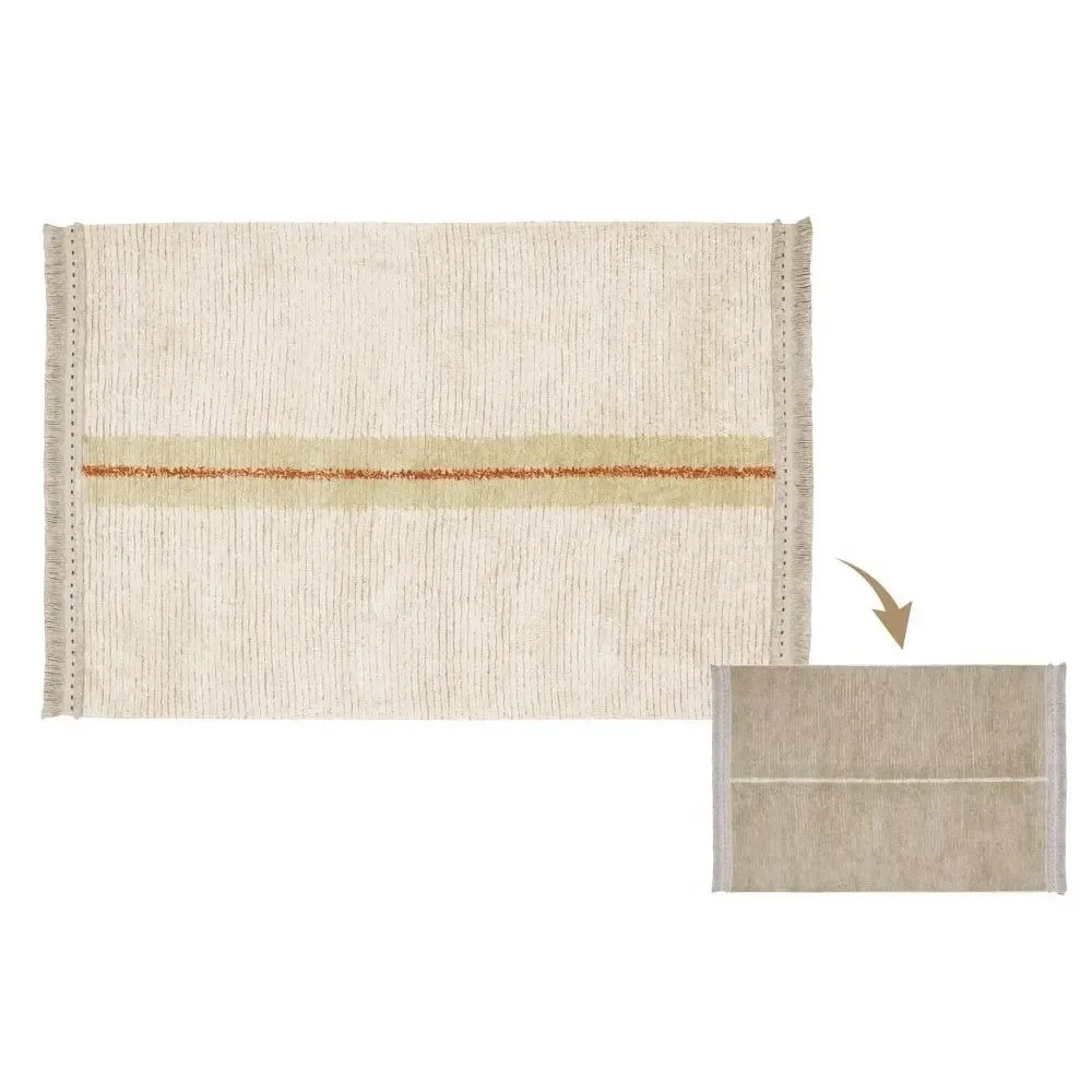 Lorena Canals waschbarer Wendeteppich "Reversible Duetto" beige, Größe: 170 x 240 cm