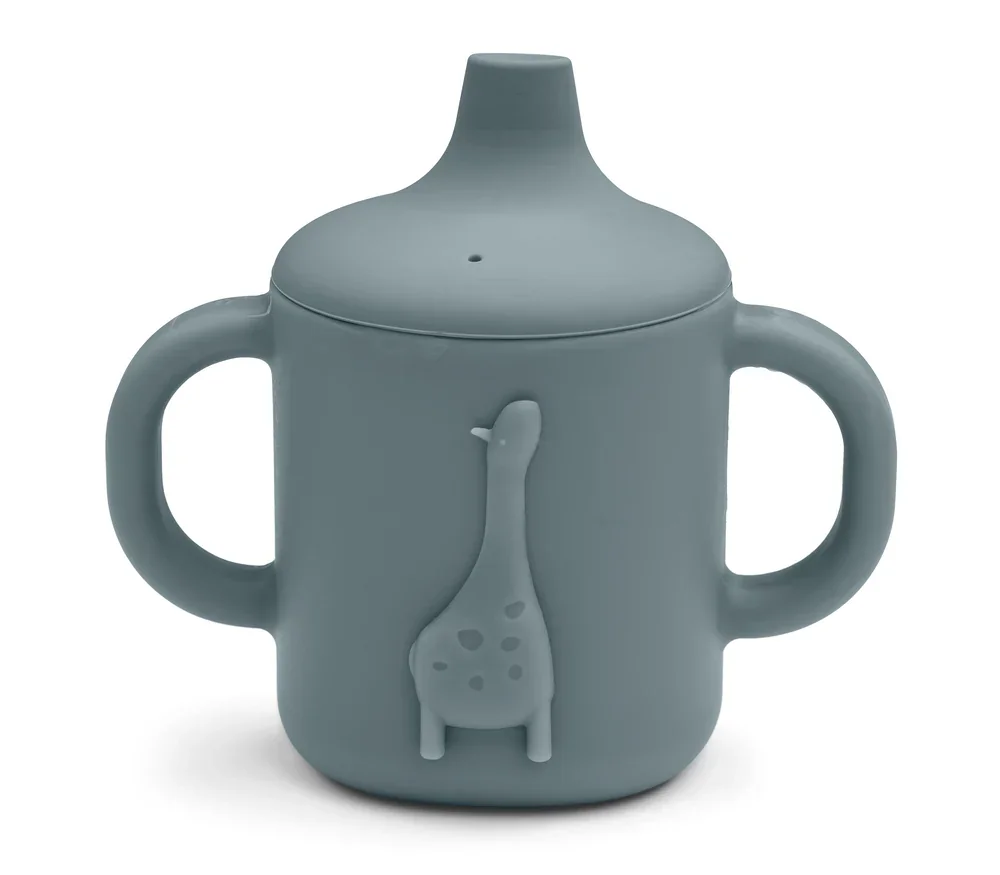 Liewood Schnabeltasse, Trinklernbecher – Amelio, silikon, Farbe: Whale blue