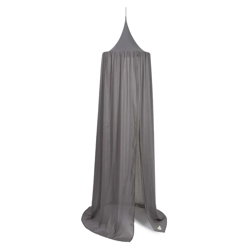 Nobodinoz Betthimmel "Vera" Voile schiefergrau