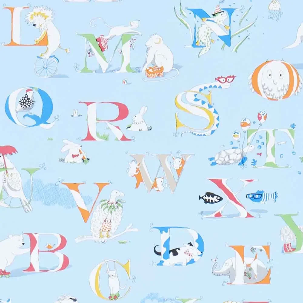 Little Sanderson Abracazoo Tapete Alphabet hellblau