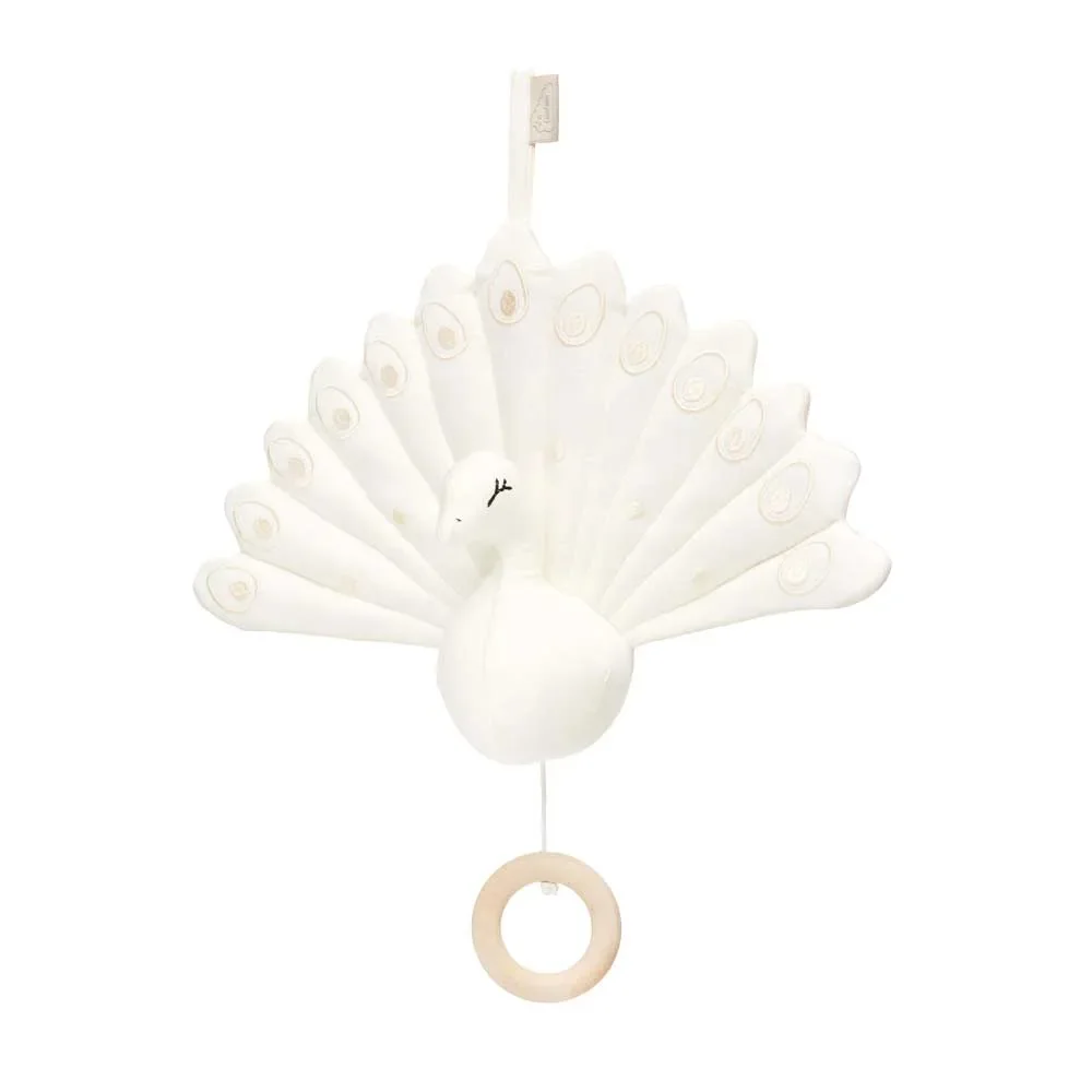 Cam Cam Musik Mobile Pfau creme