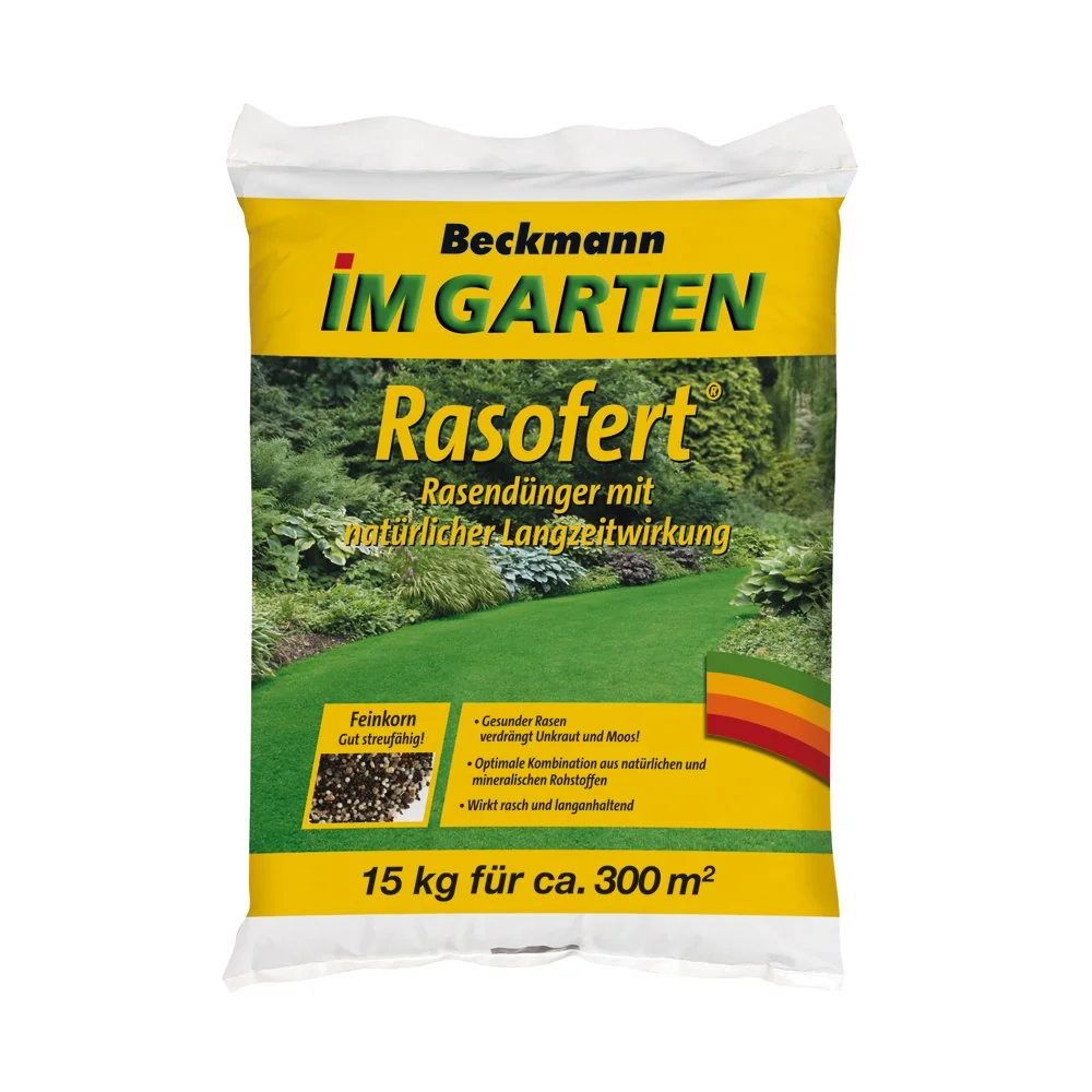 Rasendünger 15 kg, organisch-mineralisch, Langzeitwirkung