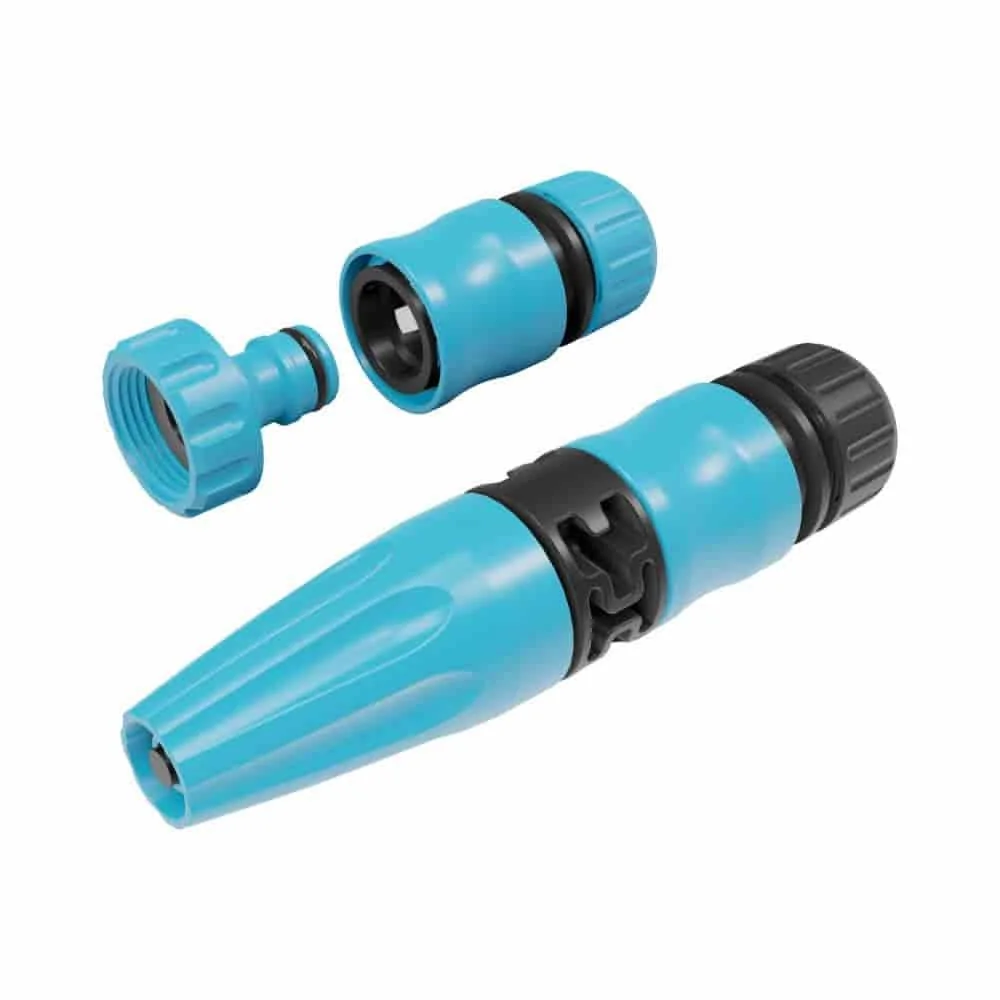 Gartenschlauch Set, 1/2 Zoll Schlauchkupplung, Wassersprenger, Wasserhahnanschluss 3/4 Zoll