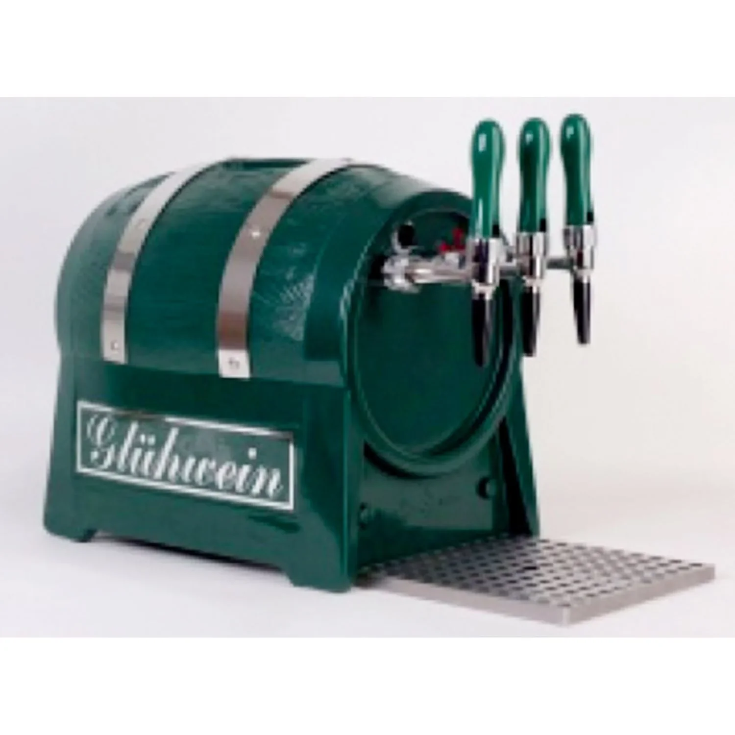 Glühweinzapfanlage, Getränke-Durchlauferhitzer, 3-leitig mit integriertem Luftkompressor, 9kW, Fassformgehäuse
