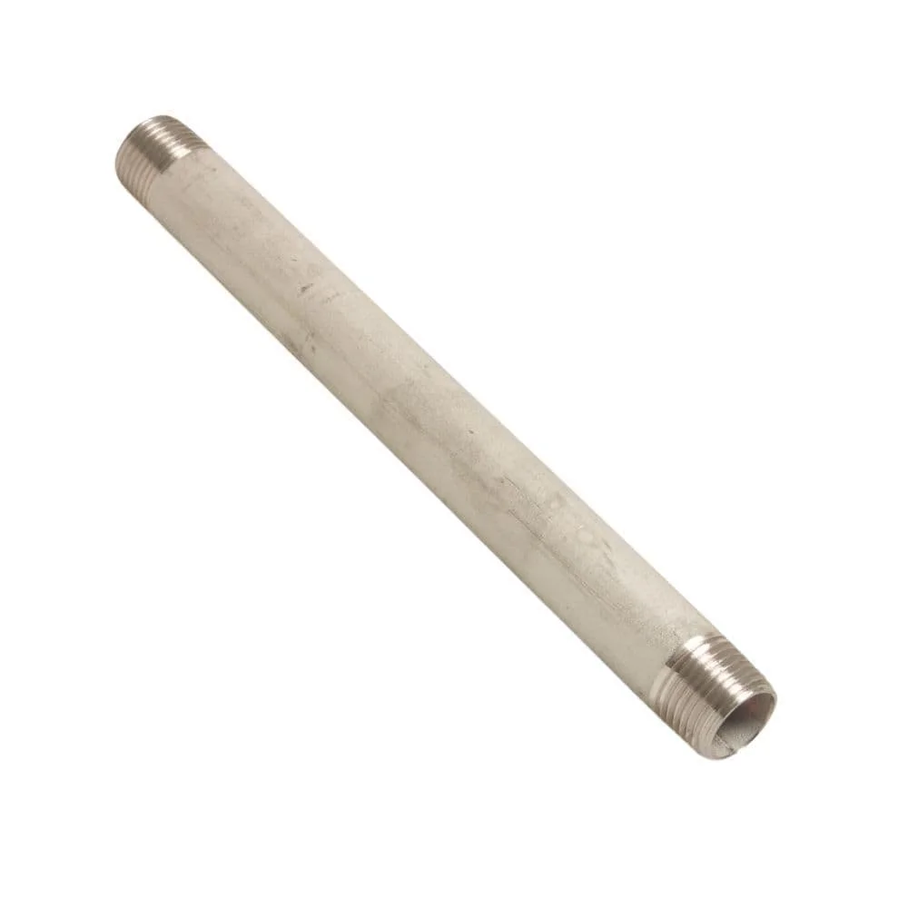 Edelstahl Fitting, Gewindefitting Edelstahl, Rohrnippel 2 Zoll, V4A