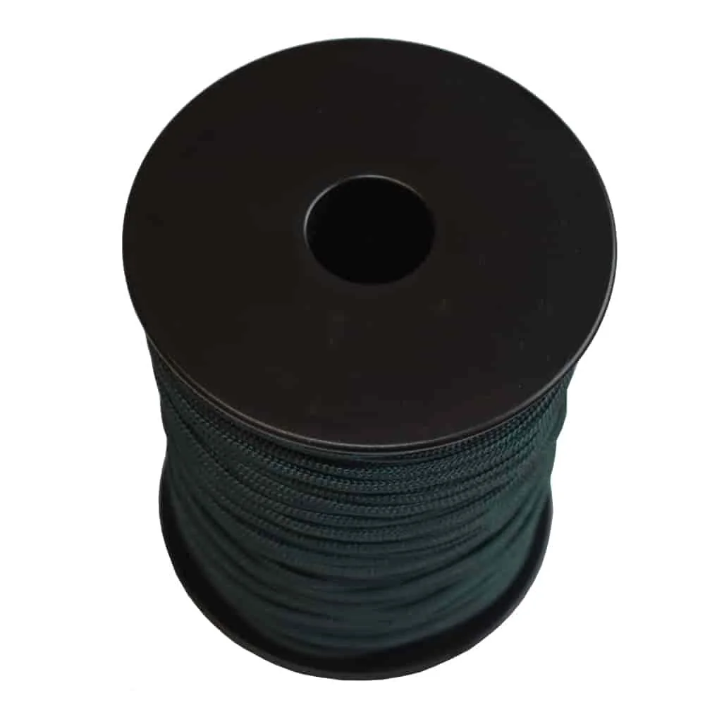 PP Kordel, 2,5mm, schwarzgrün, 160m, geflochten, reißfest