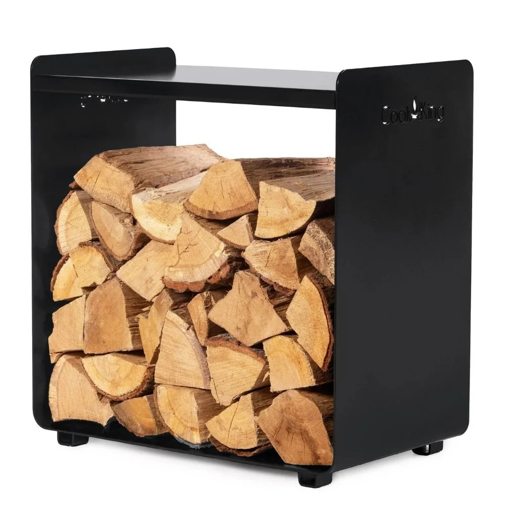 Kaminholzregal Fuego, Naturstahl
