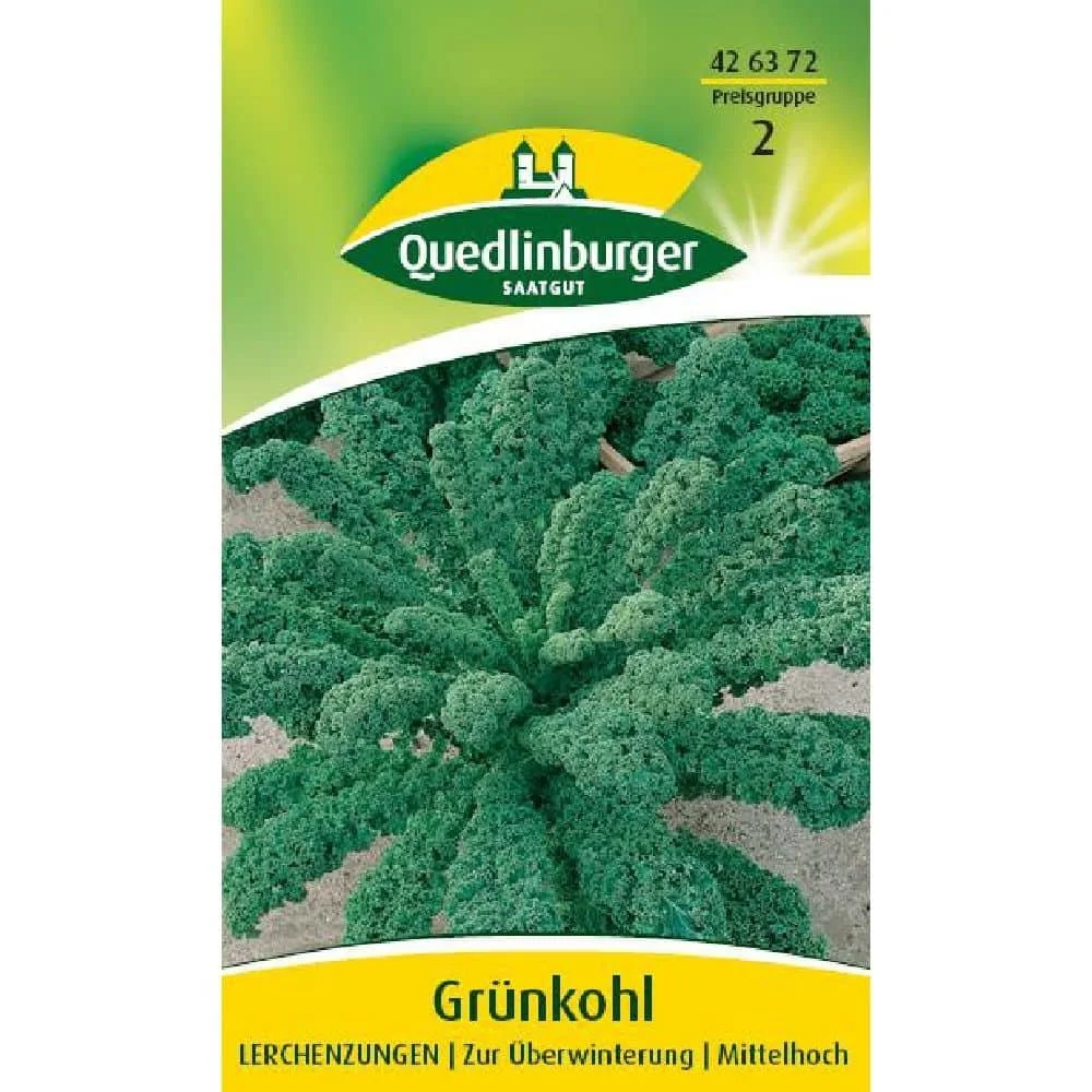 Grünkohl, Lerchenzungen, Winterkohl Samen für Herbst & Winter