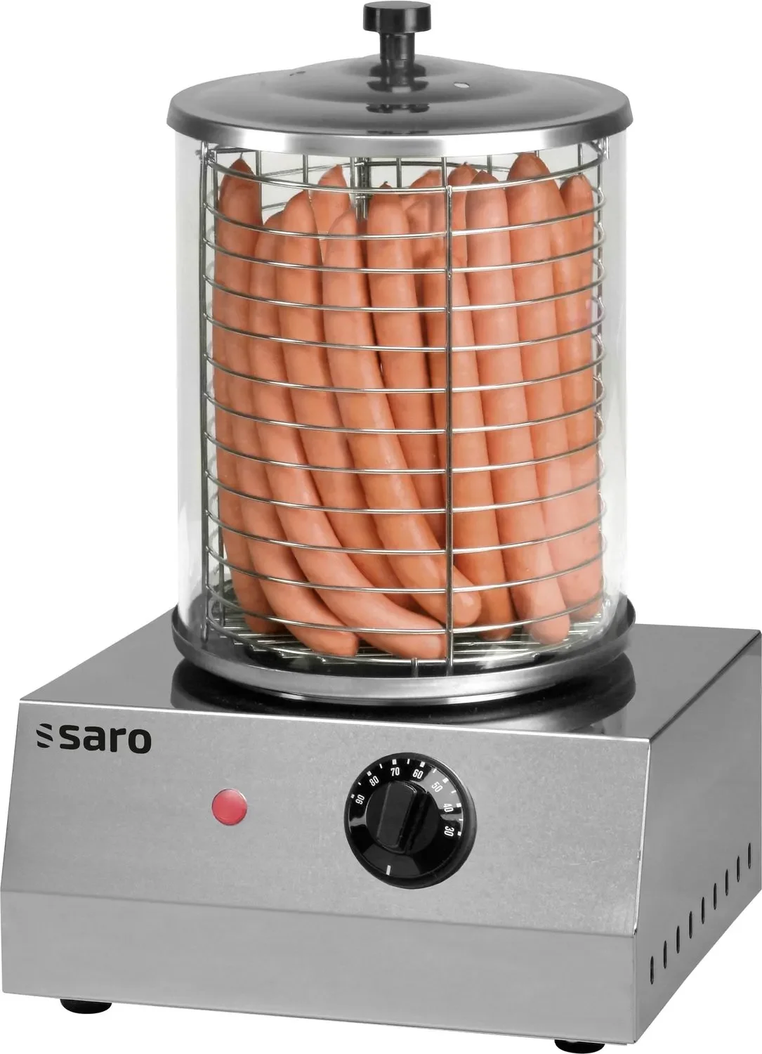 Hot Dog Maker, Bockwurstwärmer, Würstchenwärmer, Hot Dog Steamer - Modell CS-100, Multifunktionaler Edelstahl-Wärmer für perfekte Hot Dogs und mehr