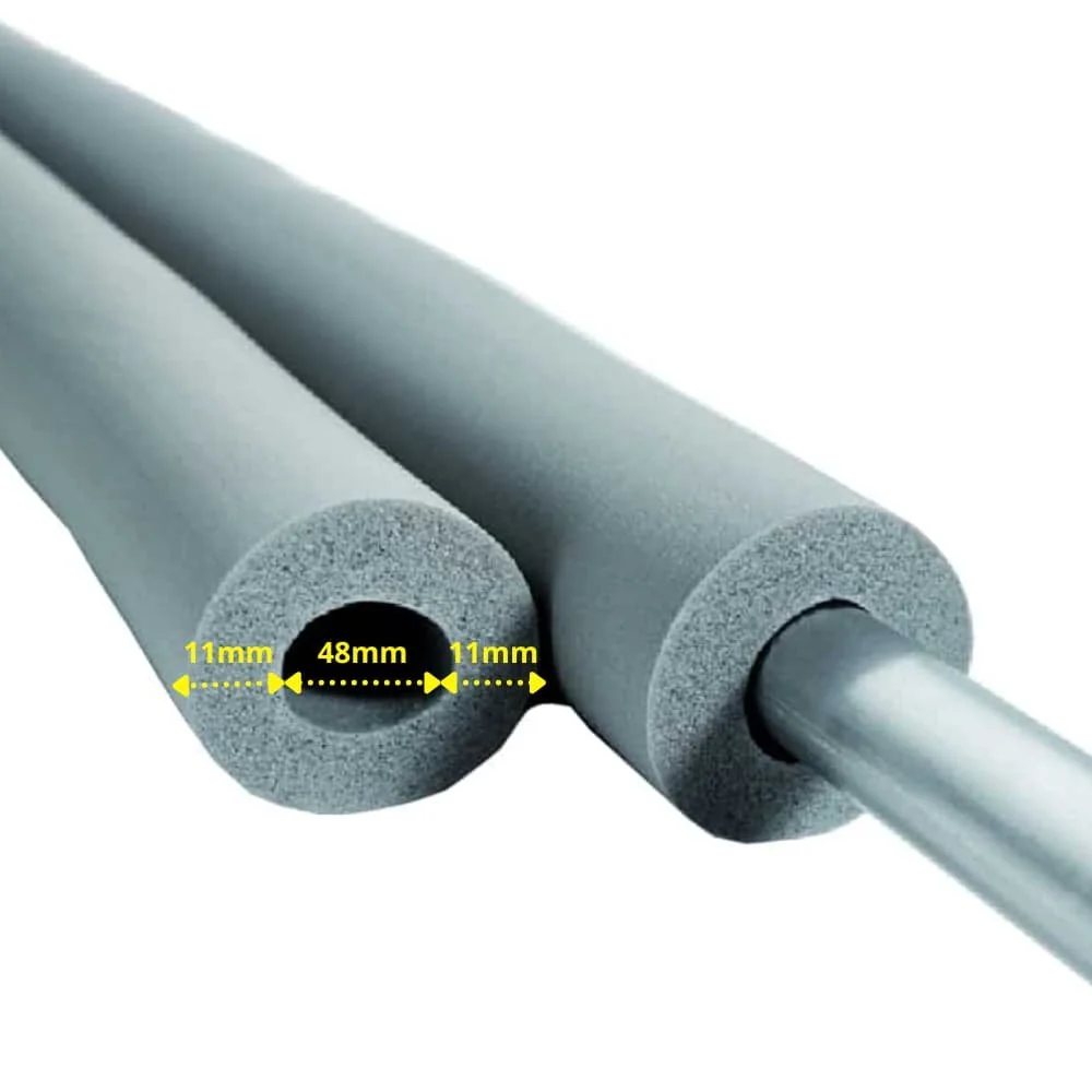 AEROFLEX® SH Pipe Insulation, Pipe Lagging - 2m, Flexible Insulation Material from Closed-Cell Foam Rubber Base, Black - 48 x 10 mm