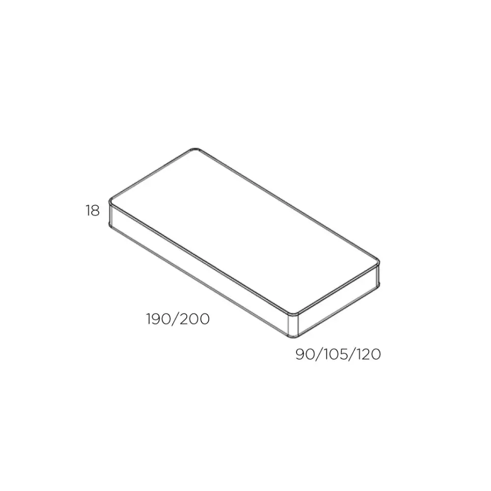 Muba Bespoke Matratze Höhe 18 cm, Größe: 120 x 200 cm 2
