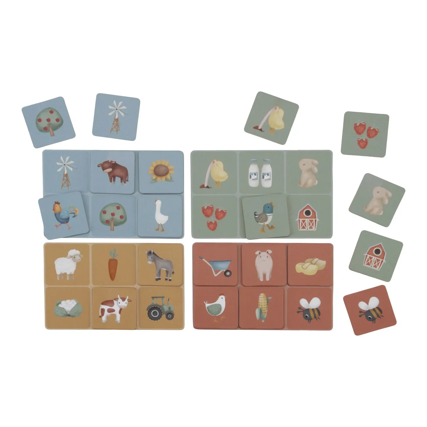 Little Dutch Lotto Spiele Little Farm - Tiere entdecken & Zuordnen ab 2 Jahren