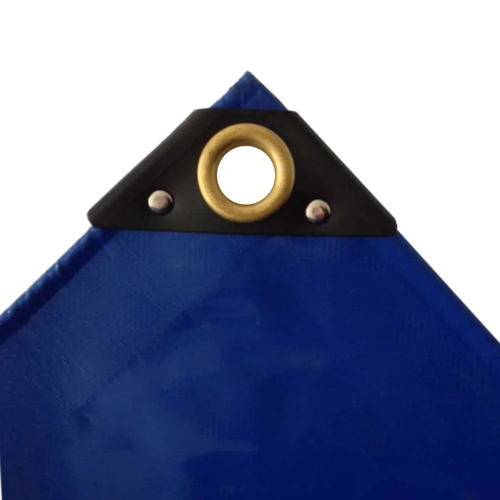PVC Plane 650g/m², Abdeckplane, Plane 8x10 (80m²), blau, wasserdicht, reißfest